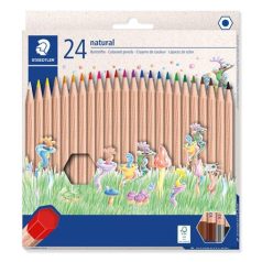   STAEDTLER Színes ceruza készlet, hatszögletű, STAEDTLER "Noris® natural 143N", 24 szín