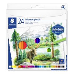   STAEDTLER Színes ceruza készlet, hatszögletű, STAEDTLER "146 C", 24 különböző szín