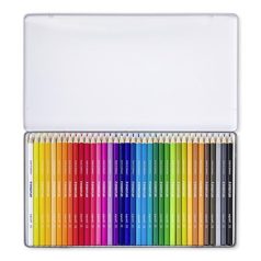   STAEDTLER Színes ceruza készlet, háromszögletű, fémdobozos, STAEDTLER "Ergo Soft 157", 36 különböző szín