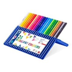   STAEDTLER Színes ceruza készlet, háromszögletű, STAEDTLER "Ergosoft® 157", 24 különböző szín