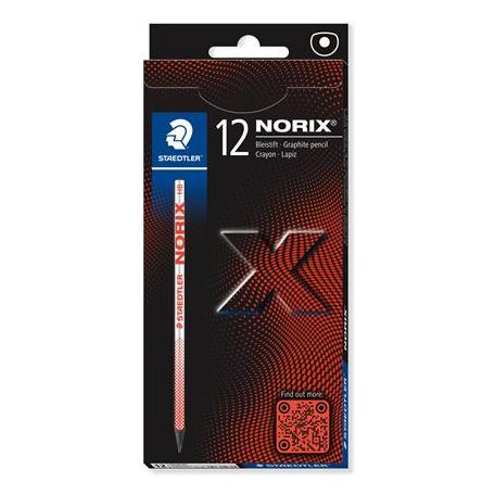 STAEDTLER Grafitceruza, HB, STAEDTLER "Norix® 181", piros