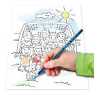 STAEDTLER Színes ceruza készlet, hatszögletű, színezőfüzettel, STAEDTLER "Noris® Colour 185", 12 szín