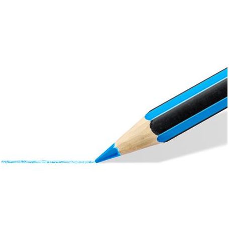 STAEDTLER Színes ceruza készlet, hatszögletű, színezőfüzettel, STAEDTLER "Noris® Colour 185", 12 szín