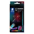 STAEDTLER Színes ceruza készlet, STAEDTLER "Norix® 186", 12 különböző szín