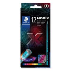   STAEDTLER Színes ceruza készlet, STAEDTLER "Norix® 186", 12 különböző szín