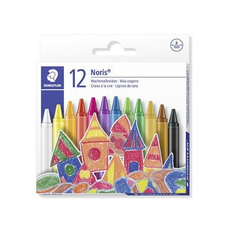 STAEDTLER Zsírkréta, STAEDTLER "Noris 220", 12 különböző szín