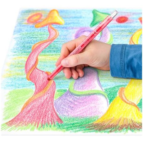 STAEDTLER Zsírkréta, kitekerhető, STAEDTLER "Noris® 221", 24 különböző szín
