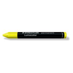   STAEDTLER Jelölőkréta, mindenre író, vízálló (omnigraph), STAEDTLER "Lumocolor 236", sárga