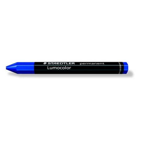 STAEDTLER Jelölőkréta, mindenre író, vízálló (omnigraph), STAEDTLER "Lumocolor 236", kék