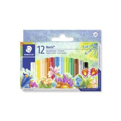   STAEDTLER Olajpasztell kréta, STAEDTLER "Noris 241", 12 különböző szín
