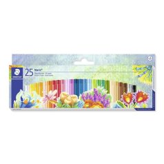   STAEDTLER Olajpasztell kréta, STAEDTLER "Noris 241", 25 különböző szín
