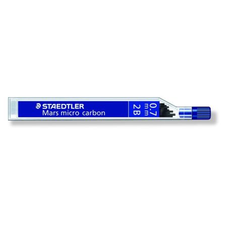 STAEDTLER Grafitbél, 2B, 0,7 mm, STAEDTLER "Mars Micro Carbon 250"