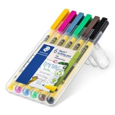   STAEDTLER Tűfilc készlet, 0,6 mm,  STAEDTLER "Noris® 307", 6 különböző szín