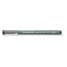 STAEDTLER Tusfilc, 0,2 mm, STAEDTLER "Pigment Liner 308", fekete