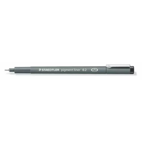 STAEDTLER Tusfilc, 0,2 mm, STAEDTLER "Pigment Liner 308", fekete