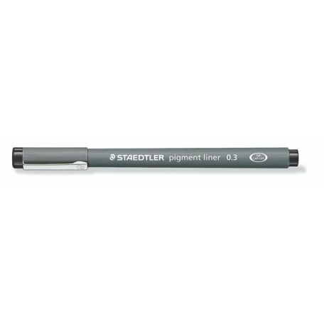 STAEDTLER Tusfilc, 0,3 mm, STAEDTLER "Pigment Liner 308", fekete
