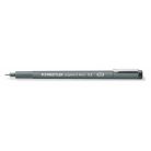 STAEDTLER Tusfilc, 0,3 mm, STAEDTLER "Pigment Liner 308", fekete