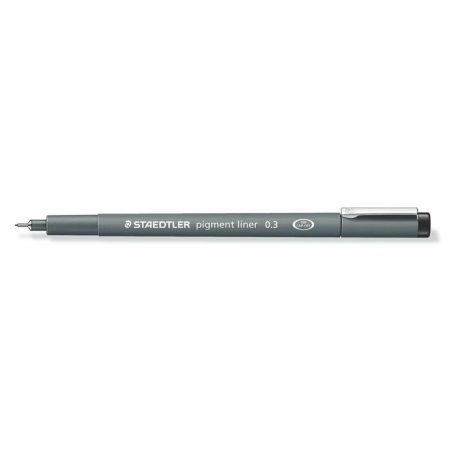 STAEDTLER Tusfilc, 0,3 mm, STAEDTLER "Pigment Liner 308", fekete