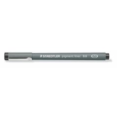   STAEDTLER Tusfilc, 0,6 mm, STAEDTLER "Pigment Liner 308", fekete