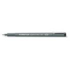 STAEDTLER Tusfilc, 0,7 mm, STAEDTLER "Pigment Liner 308", fekete