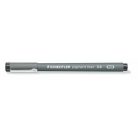 STAEDTLER Tusfilc, 0,8 mm, STAEDTLER "Pigment Liner 308", fekete