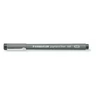STAEDTLER Tusfilc, 0,8 mm, STAEDTLER "Pigment Liner 308", fekete