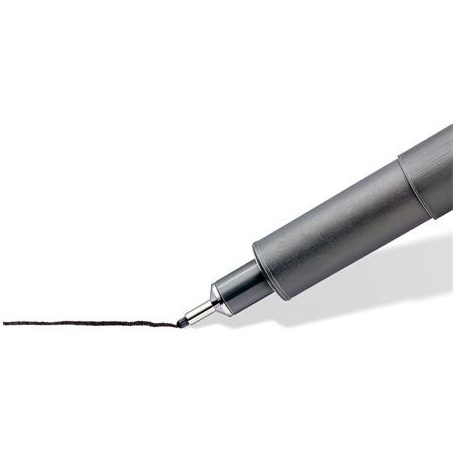 STAEDTLER Tusfilc készlet, 8 különböző vonalvastagság, STAEDTLER "Pigment liner 308", fekete