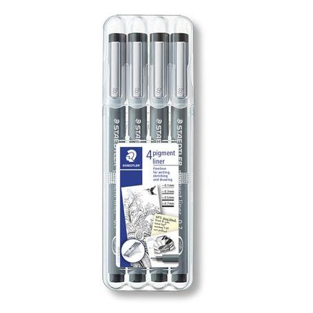 STAEDTLER Tusfilc készlet, STAEDTLER "Pigment Liner 308", fekete