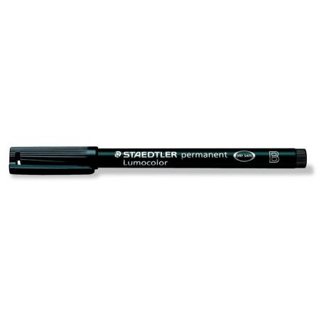 STAEDTLER Alkoholos marker, OHP, 1-2,5 mm, STAEDTLER "Lumocolor® 314 B", fekete