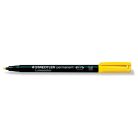 STAEDTLER Alkoholos marker, OHP, 1 mm, STAEDTLER "Lumocolor® 317 M", sárga