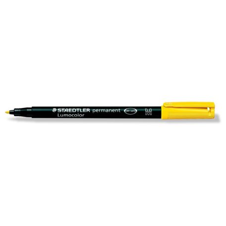 STAEDTLER Alkoholos marker, OHP, 1 mm, STAEDTLER "Lumocolor® 317 M", sárga