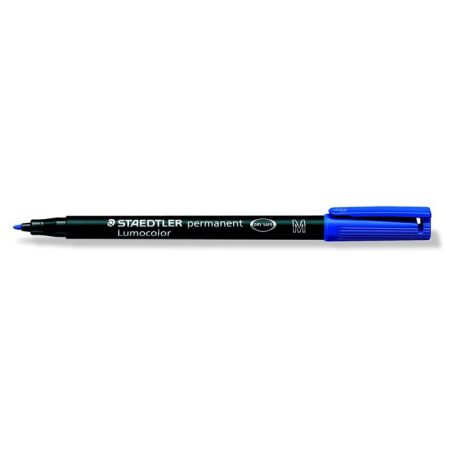 STAEDTLER Alkoholos marker, OHP, 1 mm, STAEDTLER "Lumocolor® 317 M", kék