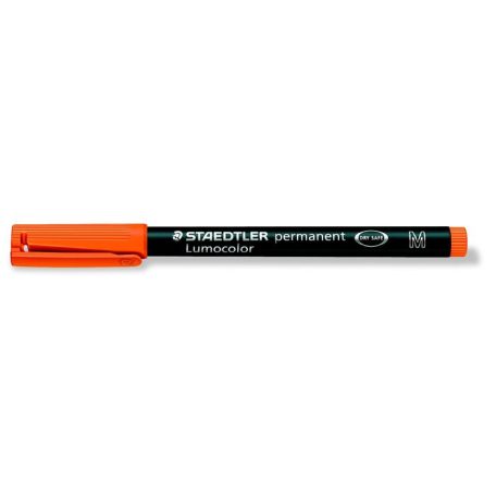 STAEDTLER Alkoholos marker, OHP, 1 mm, STAEDTLER "Lumocolor® 317 M", narancssárga
