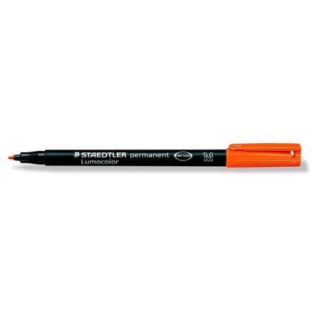 STAEDTLER Alkoholos marker, OHP, 1 mm, STAEDTLER "Lumocolor® 317 M", narancssárga