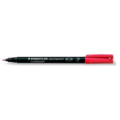   STAEDTLER Alkoholos marker, OHP, 0,6 mm, STAEDTLER "Lumocolor® 318 F", piros