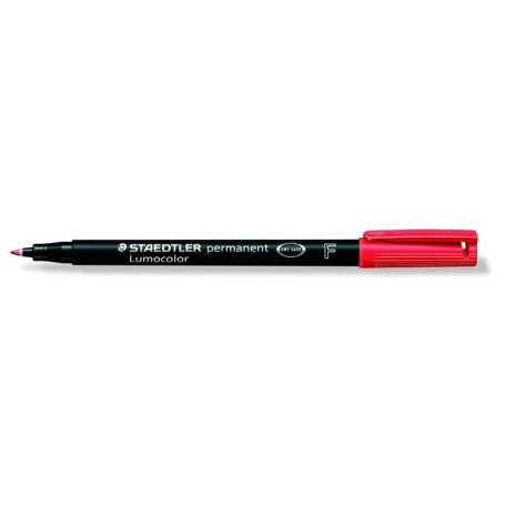 STAEDTLER Alkoholos marker, OHP, 0,6 mm, STAEDTLER "Lumocolor® 318 F", piros