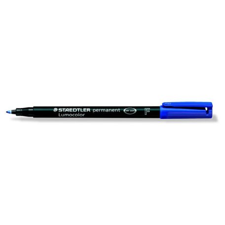 STAEDTLER Alkoholos marker, OHP, 0,6 mm, STAEDTLER "Lumocolor® 318 F", kék