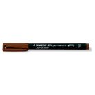 STAEDTLER Alkoholos marker, OHP, 0,6 mm, STAEDTLER "Lumocolor® 318 F", barna