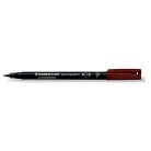 STAEDTLER Alkoholos marker, OHP, 0,6 mm, STAEDTLER "Lumocolor® 318 F", barna