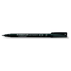   STAEDTLER Alkoholos marker, OHP, 0,6 mm, STAEDTLER "Lumocolor® 318 F", fekete