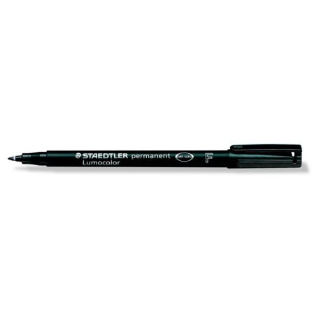 STAEDTLER Alkoholos marker, OHP, 0,6 mm, STAEDTLER "Lumocolor® 318 F", fekete