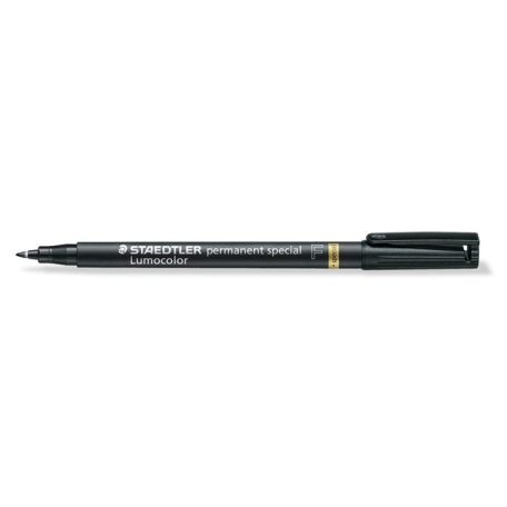 STAEDTLER Alkoholos marker, 0,6 mm, STAEDTLER "Lumocolor® special 319 F", fekete