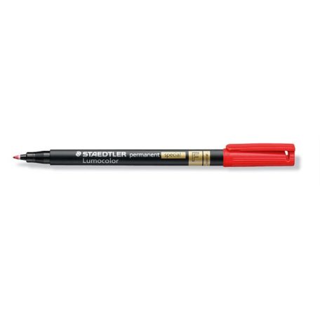 STAEDTLER Alkoholos marker, 0,6 mm, STAEDTLER "Lumocolor® special 319 F", piros