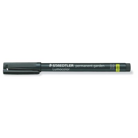 STAEDTLER Alkoholos marker, 1 mm, kúpos, STAEDTLER "Lumocolor® garden 319 GM", fekete
