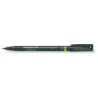 STAEDTLER Alkoholos marker, 1 mm, kúpos, STAEDTLER "Lumocolor® garden 319 GM", fekete