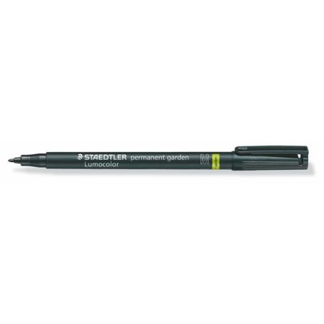 STAEDTLER Alkoholos marker, 1 mm, kúpos, STAEDTLER "Lumocolor® garden 319 GM", fekete