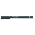 STAEDTLER Textil jelölő alkoholos marker, 0,6 mm, kúpos, STAEDTLER "Lumocolor® laundry 319 LM", fekete