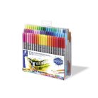 STAEDTLER Filctoll készlet, 0,8/3,0 mm, kétvégű, STAEDTLER® "3200", 120 különböző szín
