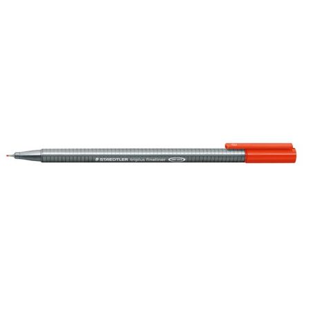 STAEDTLER Tűfilc, 0,3 mm, STAEDTLER "Triplus 334", piros