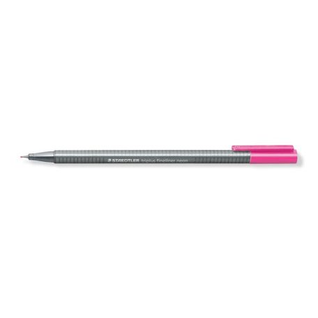STAEDTLER Tűfilc, 0,3 mm, STAEDTLER "Triplus 334", neon rózsaszín